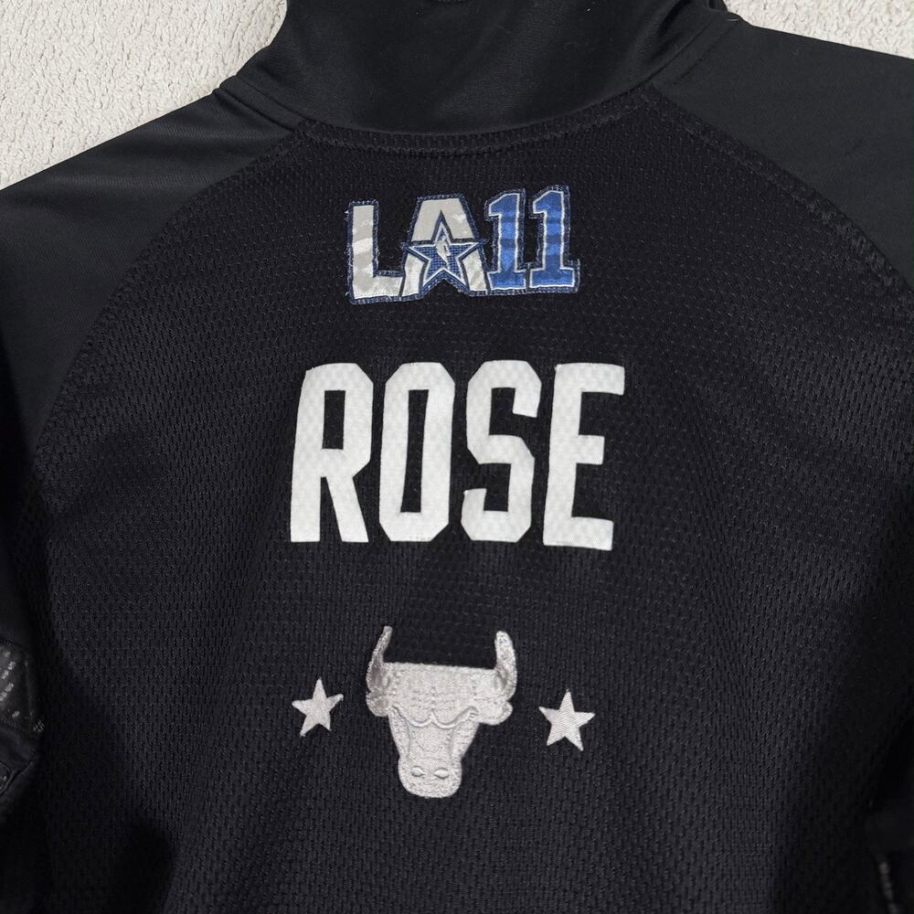 Rare Derrick Rose Bulls LA11 All Star Track Jacket 39 of 60 Adidas Warm Up M - Picture 3 of 15